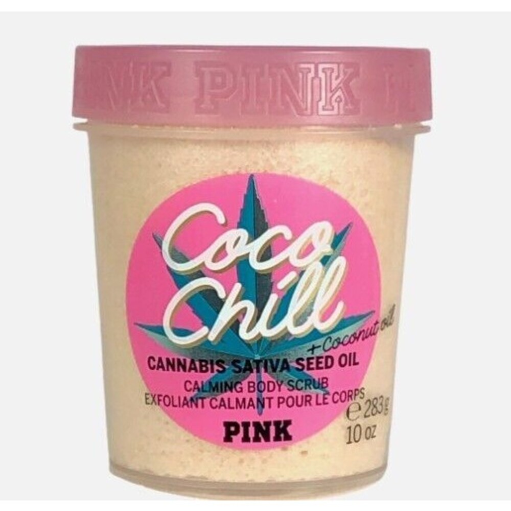 VICTORIAS SECRET COCO CHILL CANNABIS EXFOLIATING CALMING BODY SCRUB~10 OZ~NEW